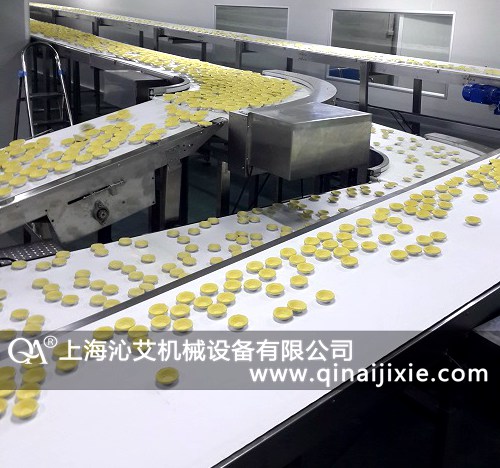 面包蛋挞输送机，烘培冷却流水线