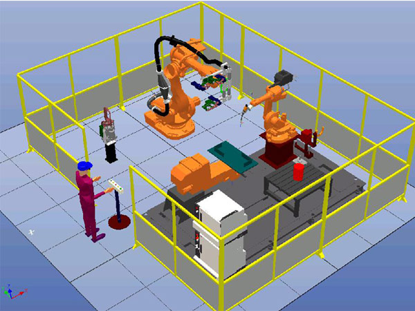 焊接机器人示意图