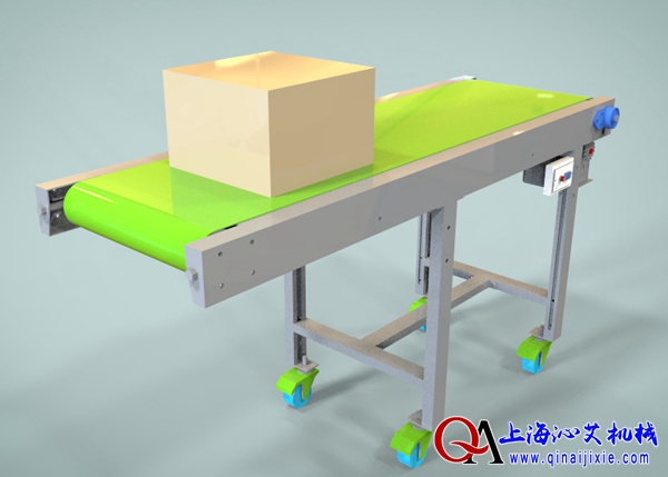 平皮带输送机，直线皮带输送线设计图纸